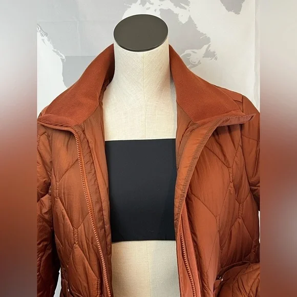 Women's Andrew Marc Sport Diamond Quilted Stand Collar Puffer Jacket Size Xs - Picture 5 of 11